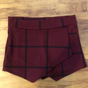 Plaid Skort